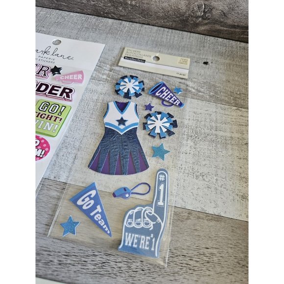 Sticker Lot Cheer Cheerleader Sports Scrapbooking 3D Stickers Jolee's RARE #57 - Picture 6 of 9